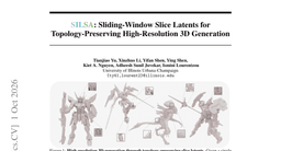 SILSA: Sliding-Window Slice Latents for Topology-Preserving High-Resolution 3D Generation