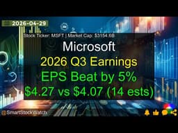 Microsoft (MSFT|$3154.6B) - 2026 Q3 Earnings Analysis