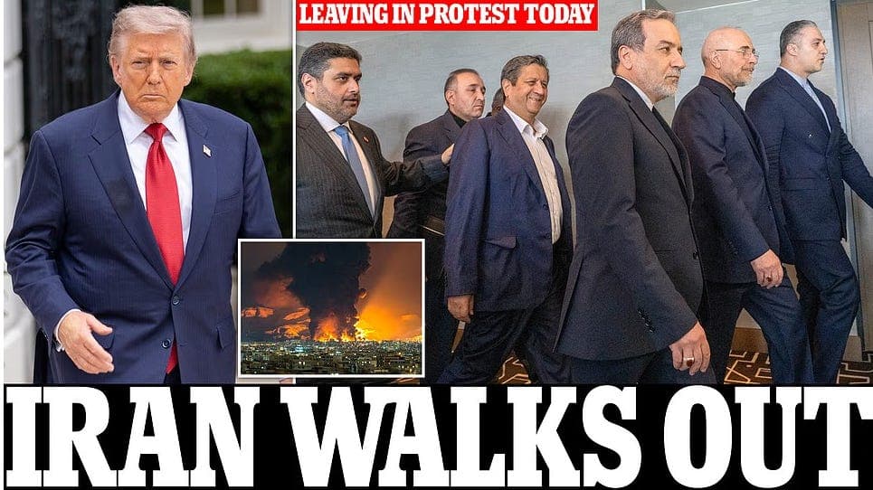 IRAN WALKS AWAY from Peace Talks in Protest after Furious President Trump's Explosive Outbursts Threatening to 'Blow the S*** Out of Them' and Take Over the Country
