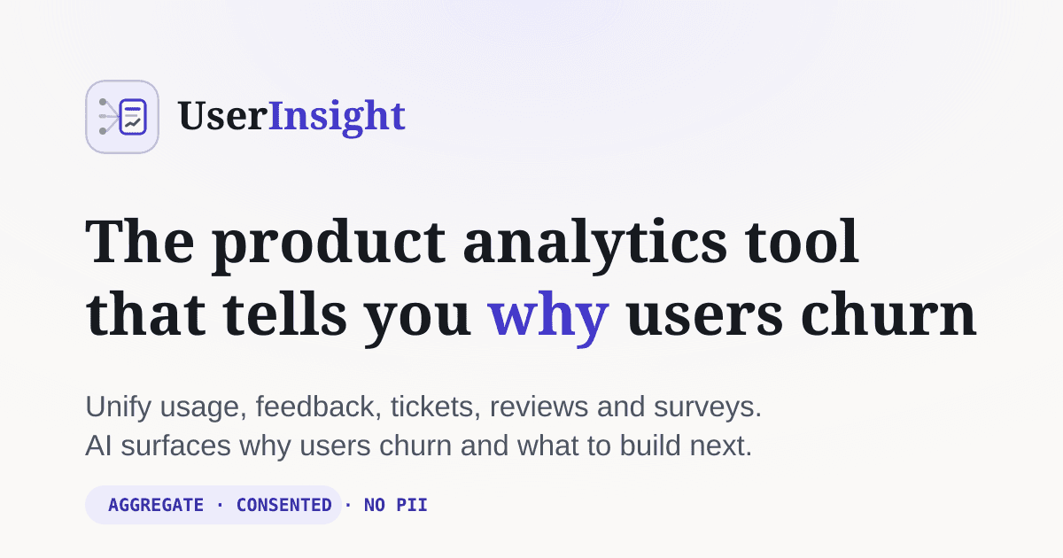 AI User Insights Platform