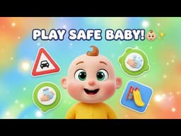 Play Safe Baby Song 👶🛝 | Safety Rules for Kids | Nursery Rhymes & 3D Cartoon Songs