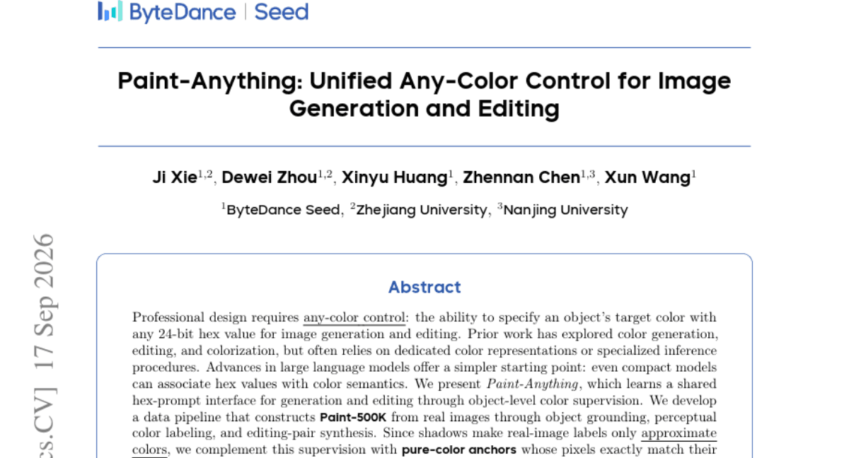 Paint-Anything: Unified Any-Color Control for Image Generation and Editing