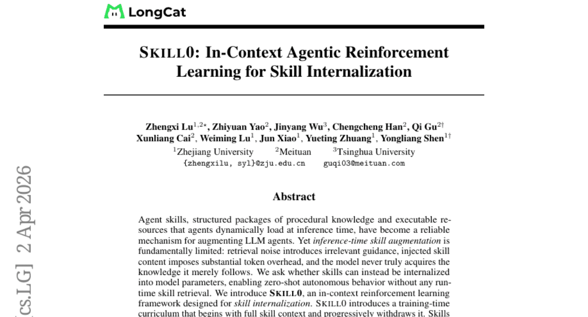 SKILL0: In-Context Agentic Reinforcement Learning for Skill Internalization