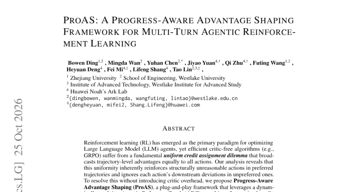 ProAS: A Progress-Aware Advantage Shaping Framework for Multi-Turn Agentic Reinforcement Learning