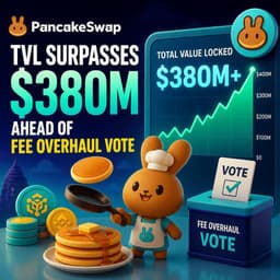 Pancakeswap TVL Surpasses $380M Ahead Of Fee ...