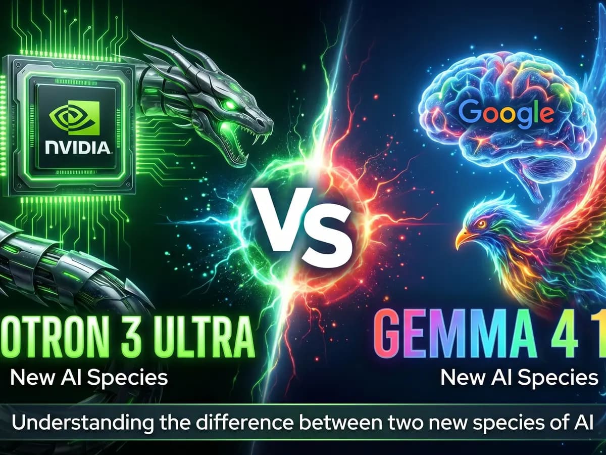 Nvidia's Nemotron 3 Ultra vs Google's Gemma 4 12B: Understanding the difference between two new species of AI