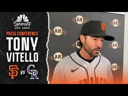 Manager Tony Vitello breaks down Giants' horrific loss walk ...