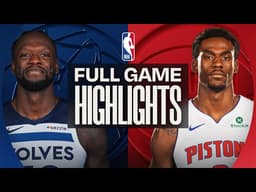 Game Recap: Pistons 113, Timberwolves 108