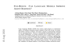 Evo-Bench: Can Language Models Improve Agent Harness?