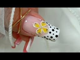 💕Diseño De Flor En 3D Con Francés/ Tendencias Uñas💫💅 #flor3Denuñas #francesuñas #uñastendencia 