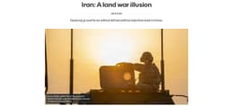 Thinking About Land Combat in Iran