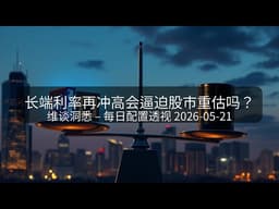 长端利率再冲高会逼迫股市重估吗？ | 维谈洞悉 – 每日配置透视 2026-05-21
