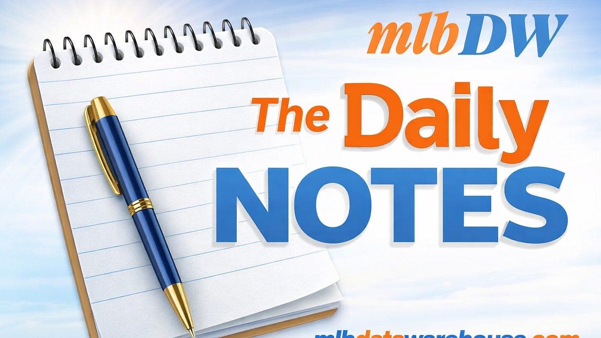 MLB Daily Notes - PLAYOFF PREVIEW