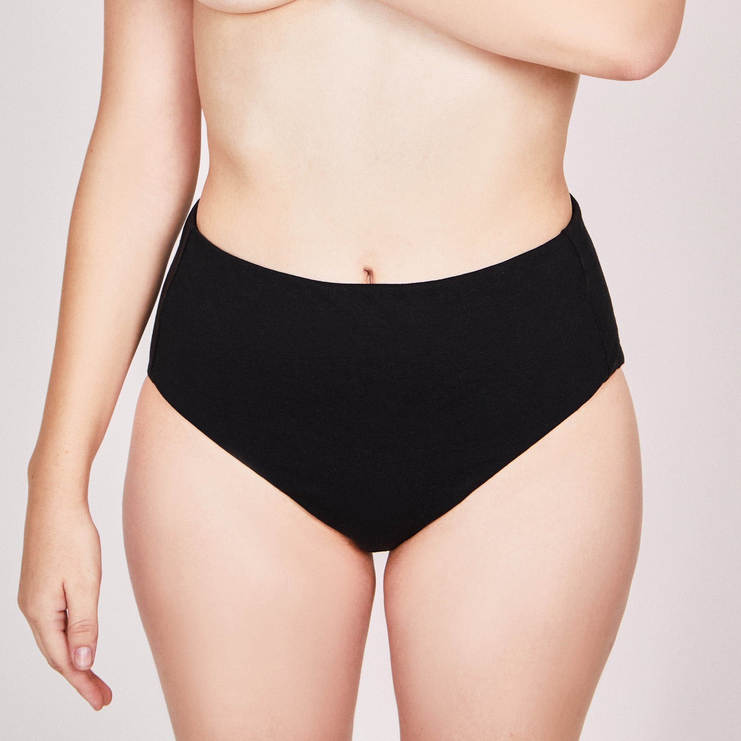 Compostable Organic Cotton High-Waist Brief
