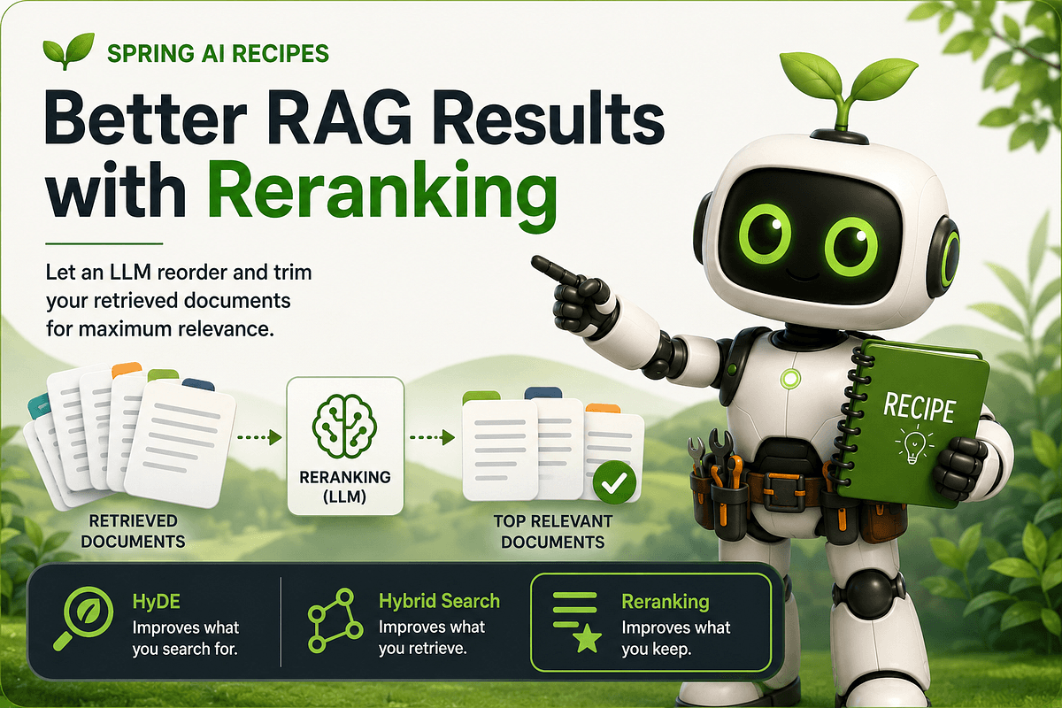 Spring AI Recipe: Better RAG Results with Reranking - Medium