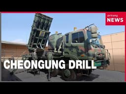 Air Force unveils simulated ballistic missile interception drill using Cheongung-II