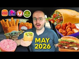 The Worst Month of Fast Food: Trying NEW Items (Burger King, Popeyes, Taco Bell + Panera Bread)