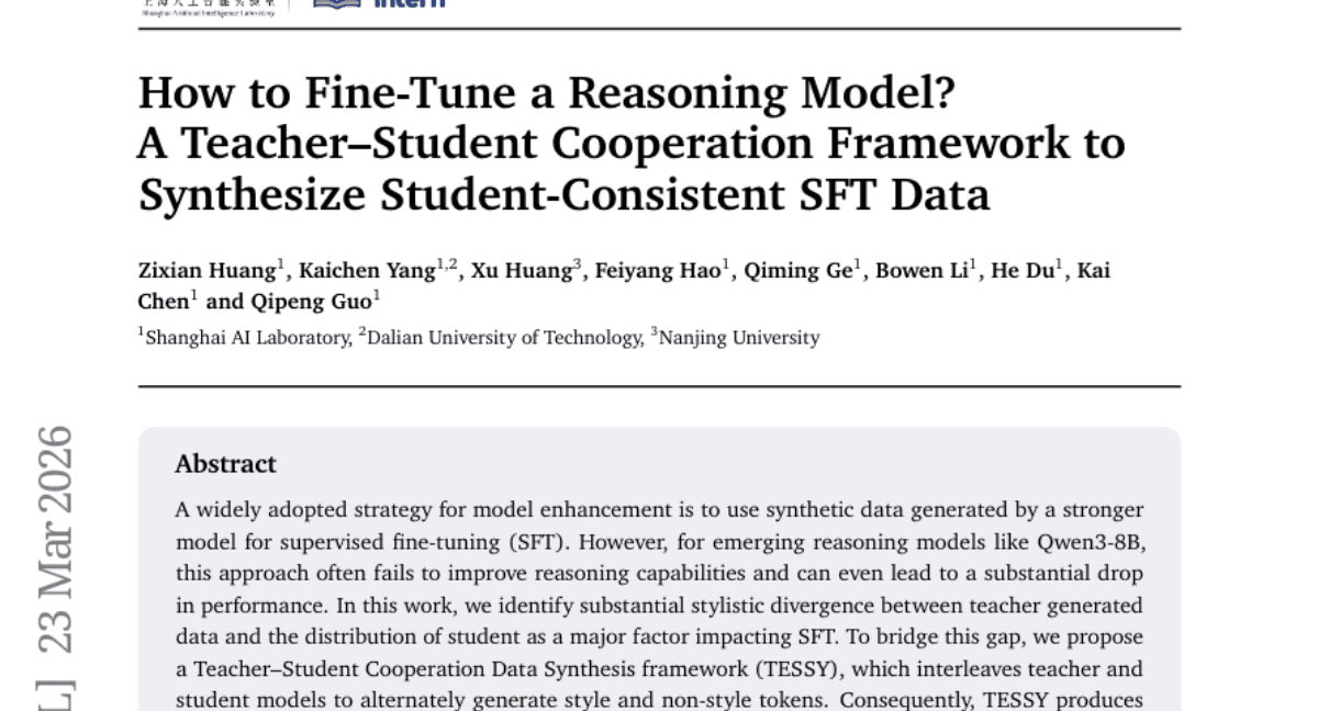 How to Fine-Tune a Reasoning Model? A Teacher-Student Cooperation Framework to Synthesize Student-Consistent SFT Data