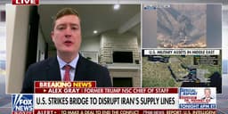 U.S. strikes bridge to disrupt Iran's supply lines | Fox News Video