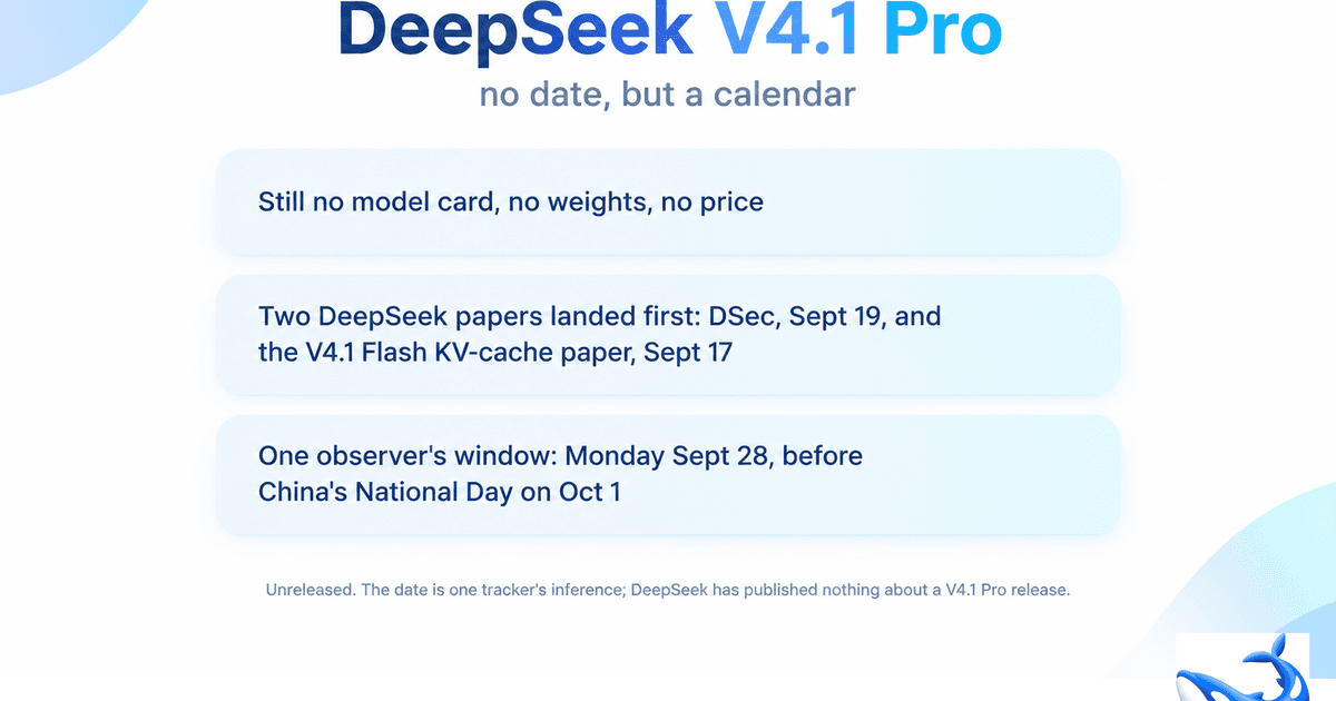 DeepSeek V4.1 Pro Leak: A Window That Closes Sept 30