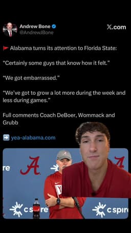 Alabama Crimson Tide Are Treating Florida State Like a MUST-WIN