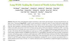 Long-WAM: Scaling the Context of World-Action Models