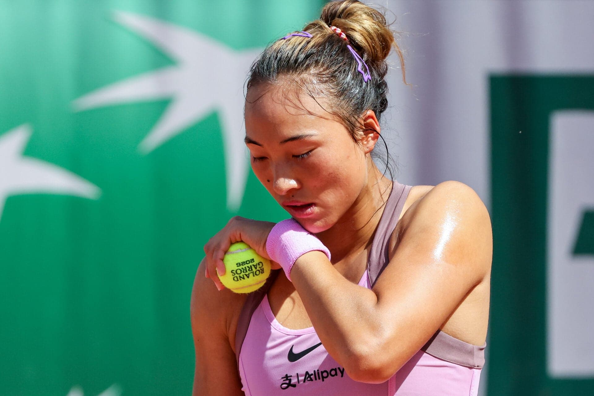 Qinwen Zheng brought to tears after being told she will drop out of the top 100 following loss at Roland Garros