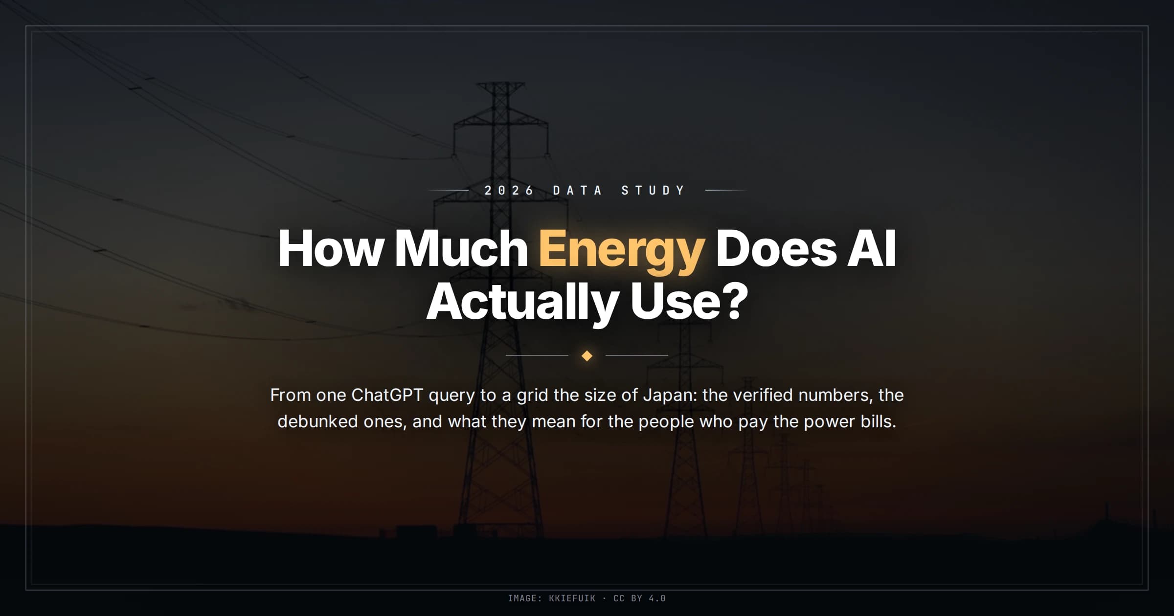 How Much Energy Does AI Use? From One Query to the Grid