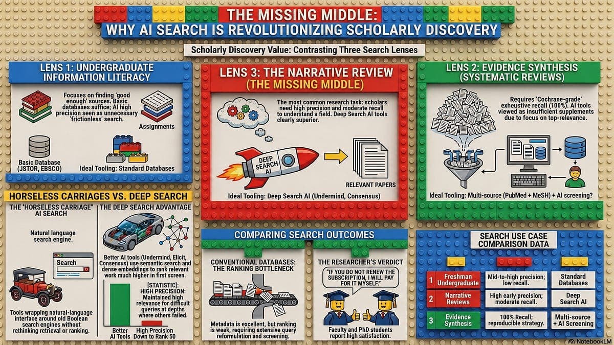 AI Academic Search and the Missing Middle of Literature Discovery