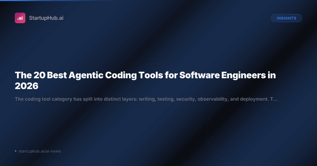 The 20 Best Agentic Coding Tools for Software Engineers in 2026