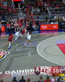 @IndianaFever: Caitlin Clark dishes it out to Aliyah Boston for the triple 🏹

vote CC and AB to WNBA All-Star 🤩 htt...