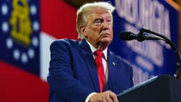 Trump tamps down 2020 election interference rhetoric while stumping in Georgia