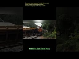 Emergency crews responded Thursday afternoon to a Norfolk Southern train derailment in north Georgia