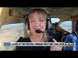 Portage, Michigan tornado fly-over: One Year Later