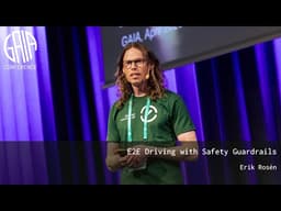 E2E driving with safety guardrails by Erik Rosén