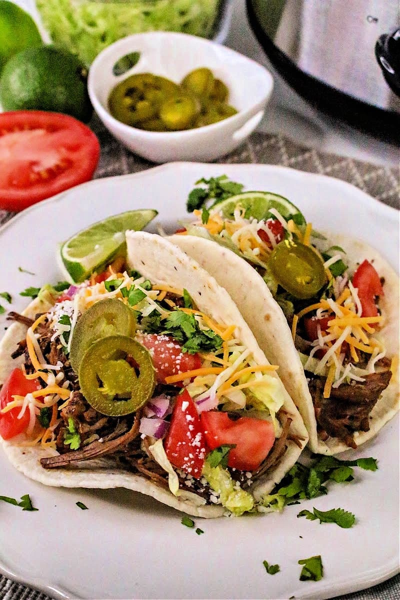 Slow Cooker Low Carb Beef Chuck Tacos - Easy Dinner Idea
