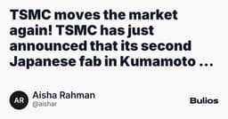 TSMC moves the market again! | Bulios