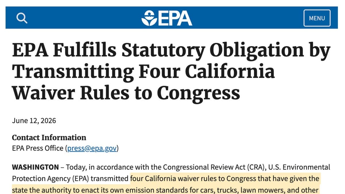 The 4 California "waivers" keeping America's EV mandate alive