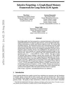 @omarsar0: Finally, a good paper testing if graph memory actually beats flat retrieval for long-term agents.

(...