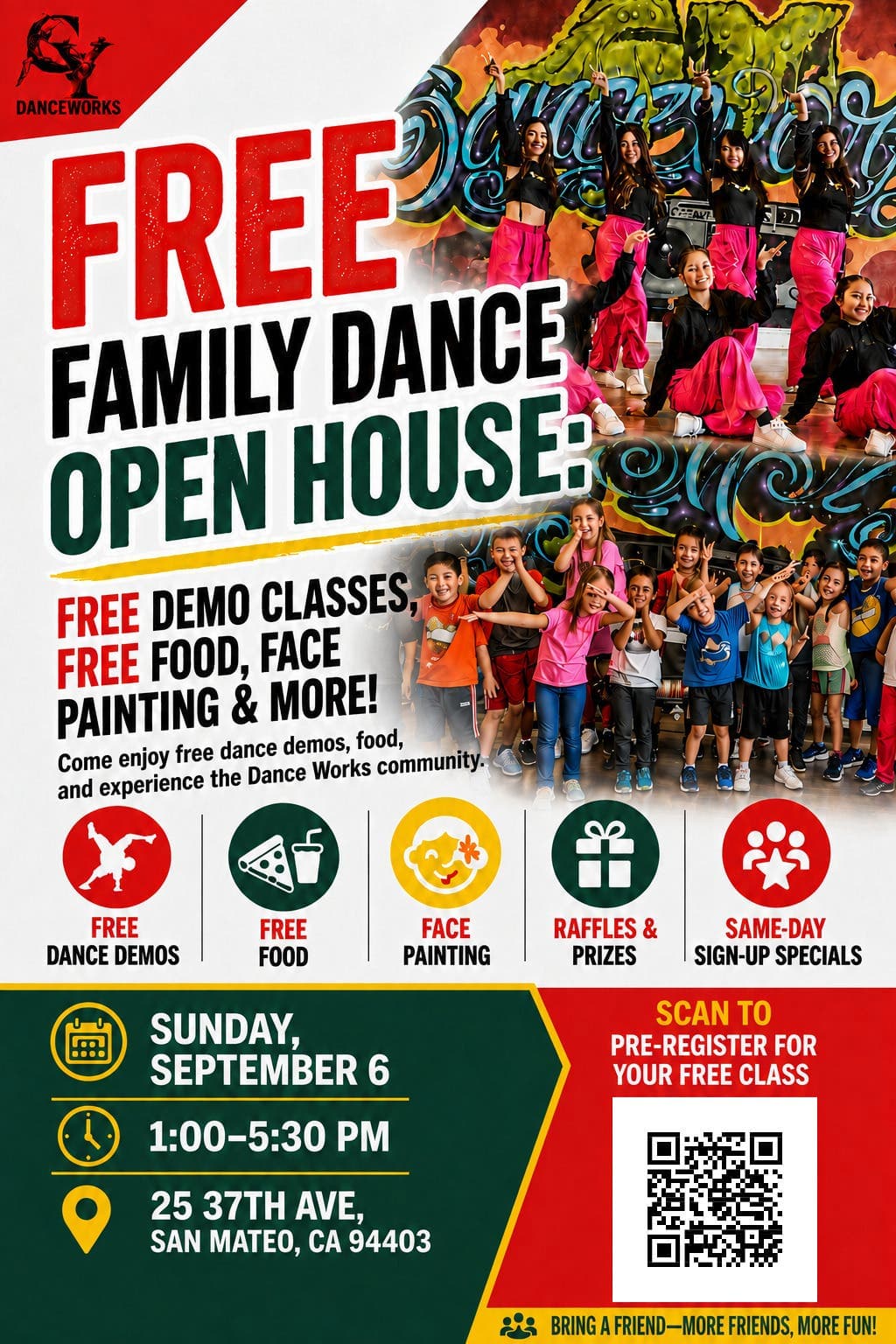 Free Family Dance Open House: Free Demo Classes ...