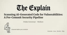 Scanning AI-Generated Code for Vulnerabilities: A Pre-Commit Security Pipeline. | by FOLAKE SOWONOYE | Jul, 2026 | Medium