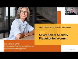 Savvy Social Security Planning for Women