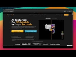 AI Texturing For 3D Models In Seconds | TextureFast