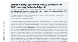 RoboFoundry: System-as-Policy Evolution for Self-Learning Embodied Agents