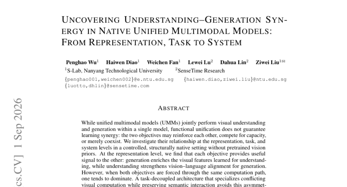 Uncovering Understanding-Generation Synergy in Native Unified Multimodal Models: From Representation, Task to System