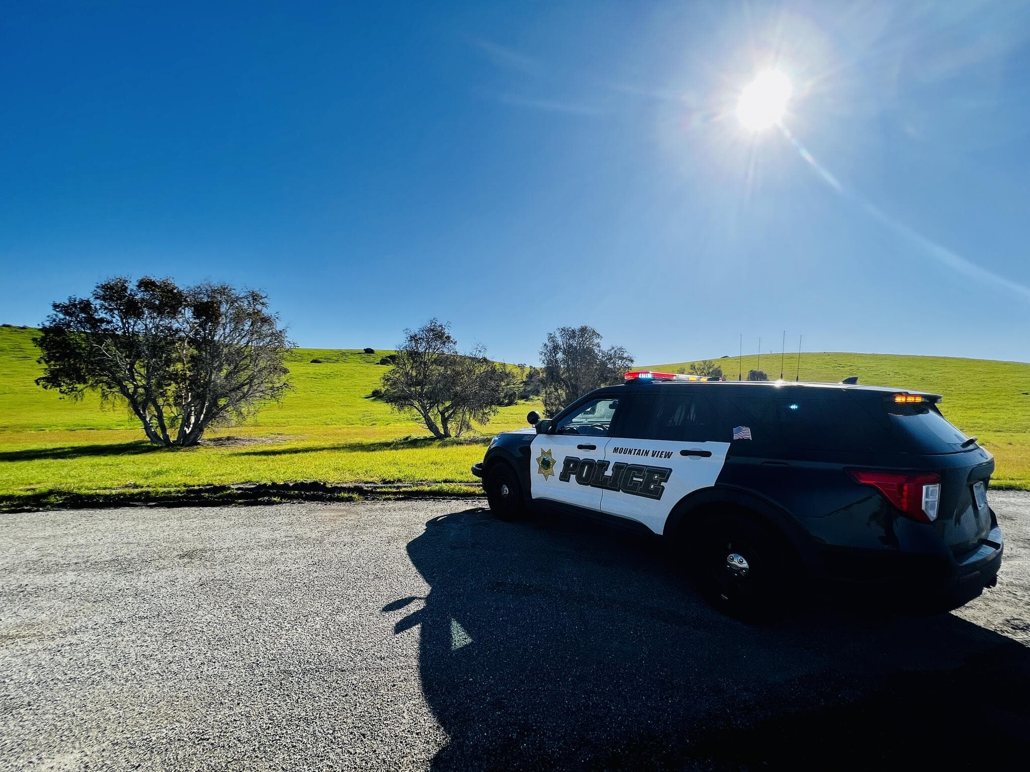 News Alert: Two burglary suspects were arrested after fleeing from the scene and colliding with Mountain View police vehicles.