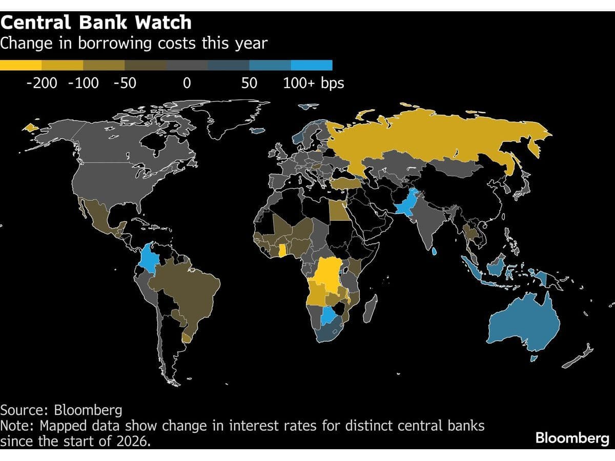 Emerging Markets Lead Rate Hikes as Iran War Stokes Inflation