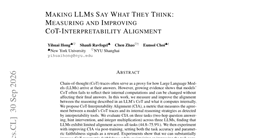 Making LLMs Say What They Think: Measuring and Improving CoT-Interpretability Alignment