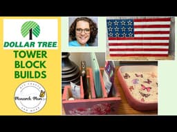 ⭐ Fun & Functional Dollar Tree Tumbling Block DIYS | Nightstand Organizer | Block Flag ⭐