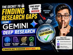 The Secret to Finding Research Gaps Using Gemini Deep Research #AcademicResearch #GeminiDeepResearch